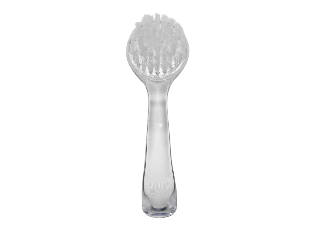 brosse anti poussiere ongles transparente