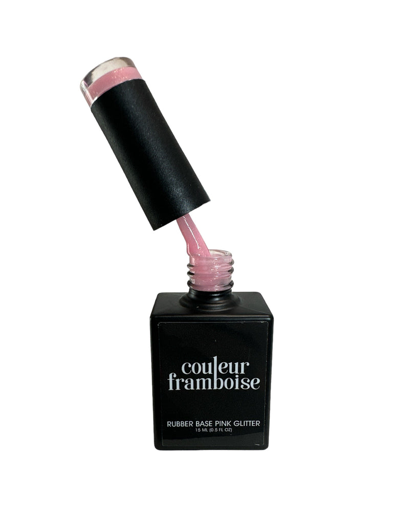 Rubber base couleur pink glitter